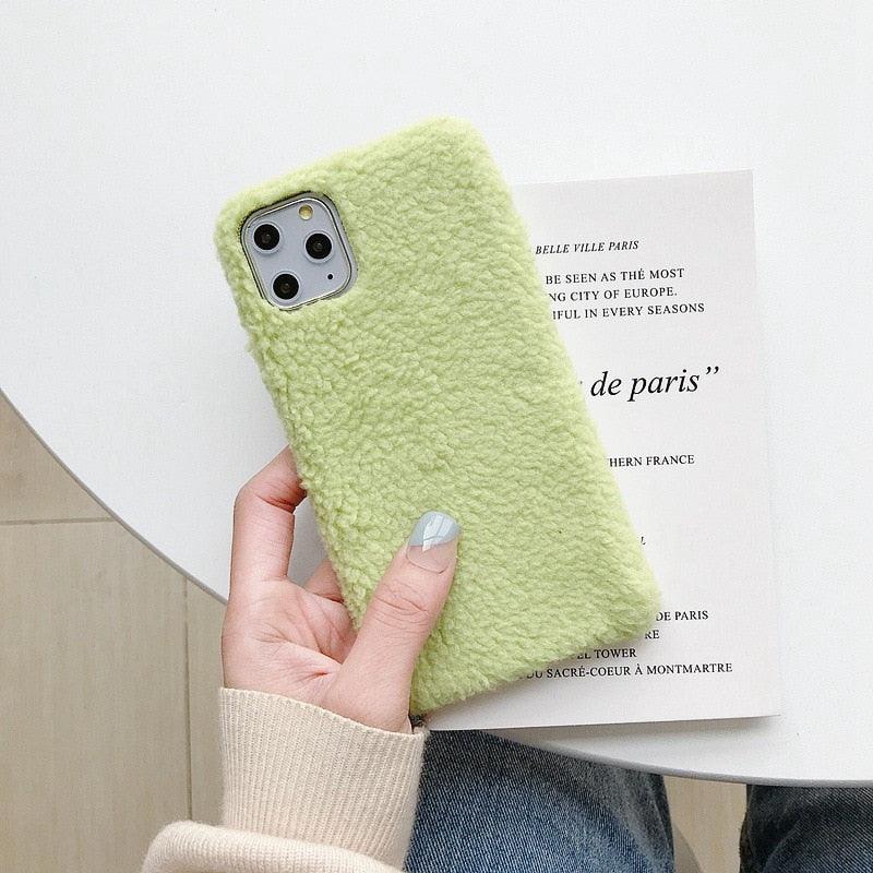 Furry Fluffy Phone Case for iPhone - Stylish Protection