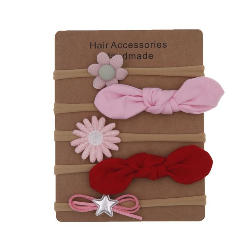 Ensemble de bandeaux floraux faits main pour bébé - Accessoires capillaires doux