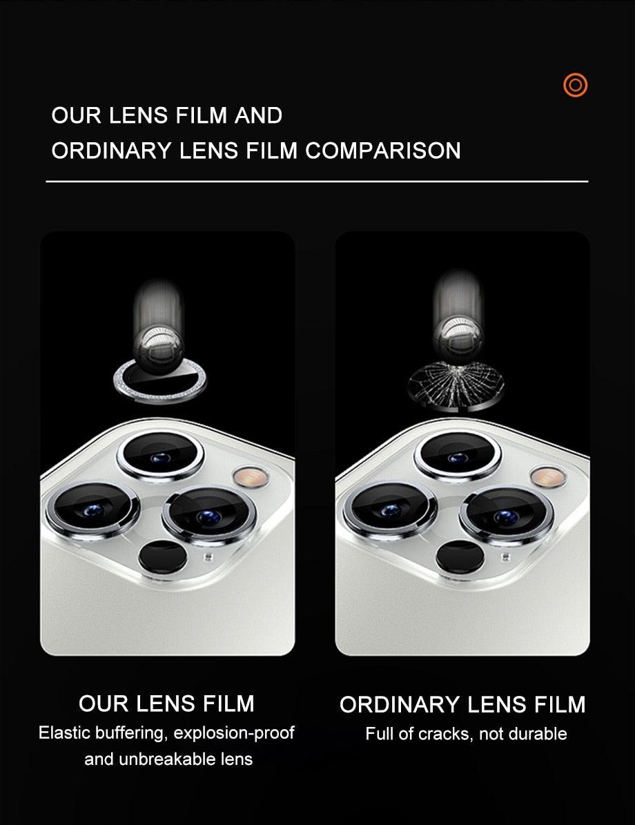 Glitter Diamond Camera Lens Protector for iPhone