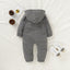 Premium Newborn Hooded Romper with Pockets