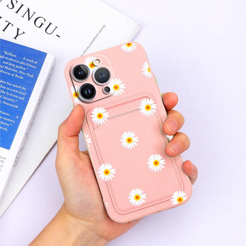 Coque de portefeuille en silicone charmante pour iPhone 13 Pro Max