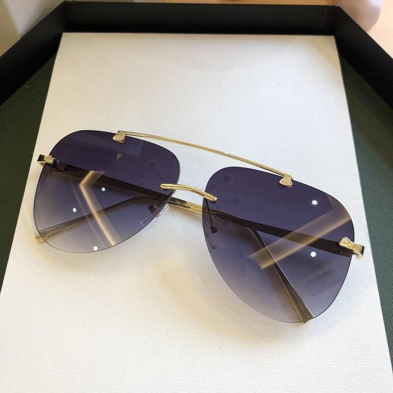 Premium Metal Rimless Sunglasses for Men and Women
