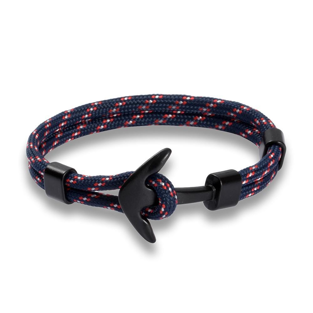 Bracelet Ancre en Acier Inoxydable de Luxe pour Hommes