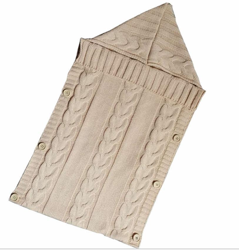 Premium Knitted Baby Swaddle Blanket for Comfort and Warmth
