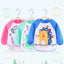 Adorable Waterproof Long Sleeve Baby Feeding Smock with Cartoon Design - Korvel