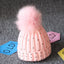 Charming Newborn Baby Winter Knit Hat with Pompom