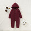 Premium Newborn Hooded Romper with Pockets