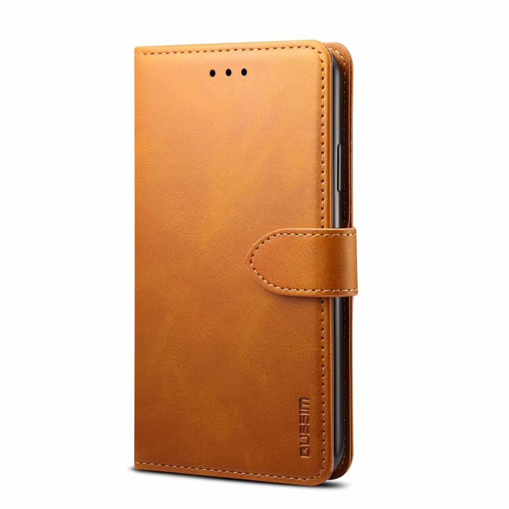 Luxury Red Leather Magnetic Flip Case for iPhone