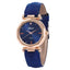 Montre en cuir ornée de rhinestones pour femmes