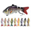 10cm 16.5g Multi-section Lure With Ring Beads Simulation Luya Multi-section Lure Submerged Bionic 6-section Lure - Korvel