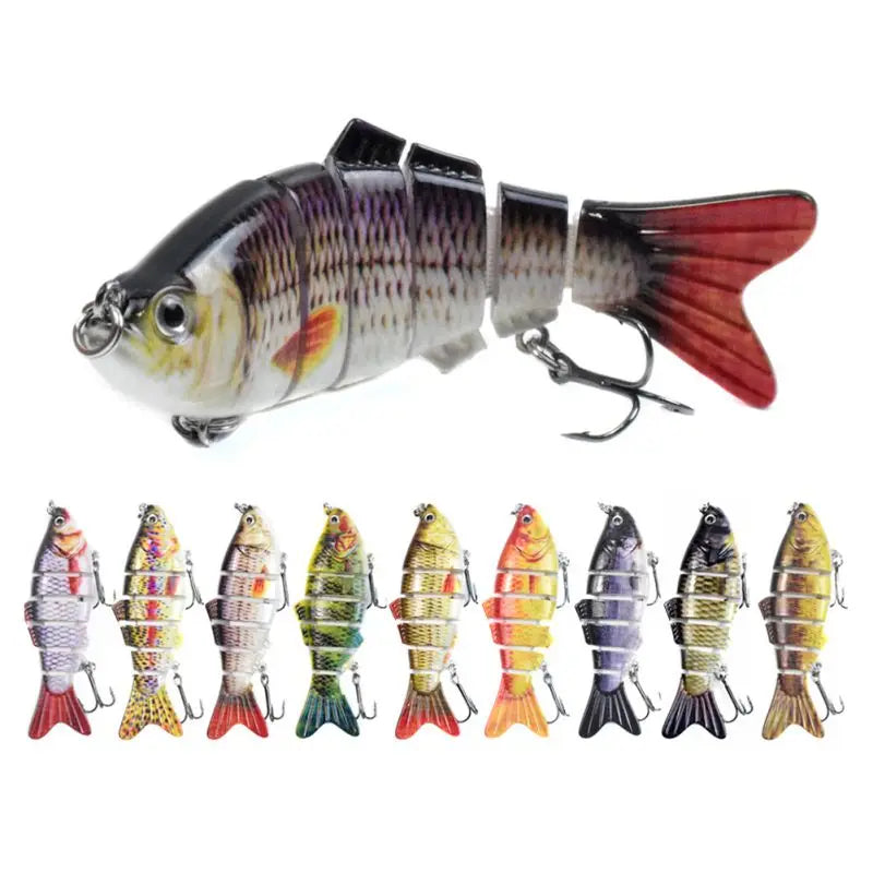 10cm 16.5g Multi-section Lure With Ring Beads Simulation Luya Multi-section Lure Submerged Bionic 6-section Lure - Korvel
