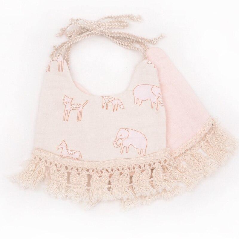Double-Deck Infant Bibs - Stylish Cotton Linen for Toddlers