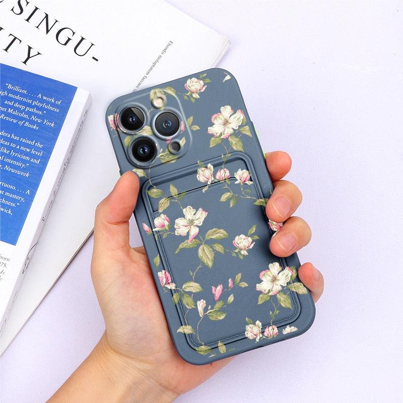 Coque de portefeuille en silicone charmante pour iPhone 13 Pro Max