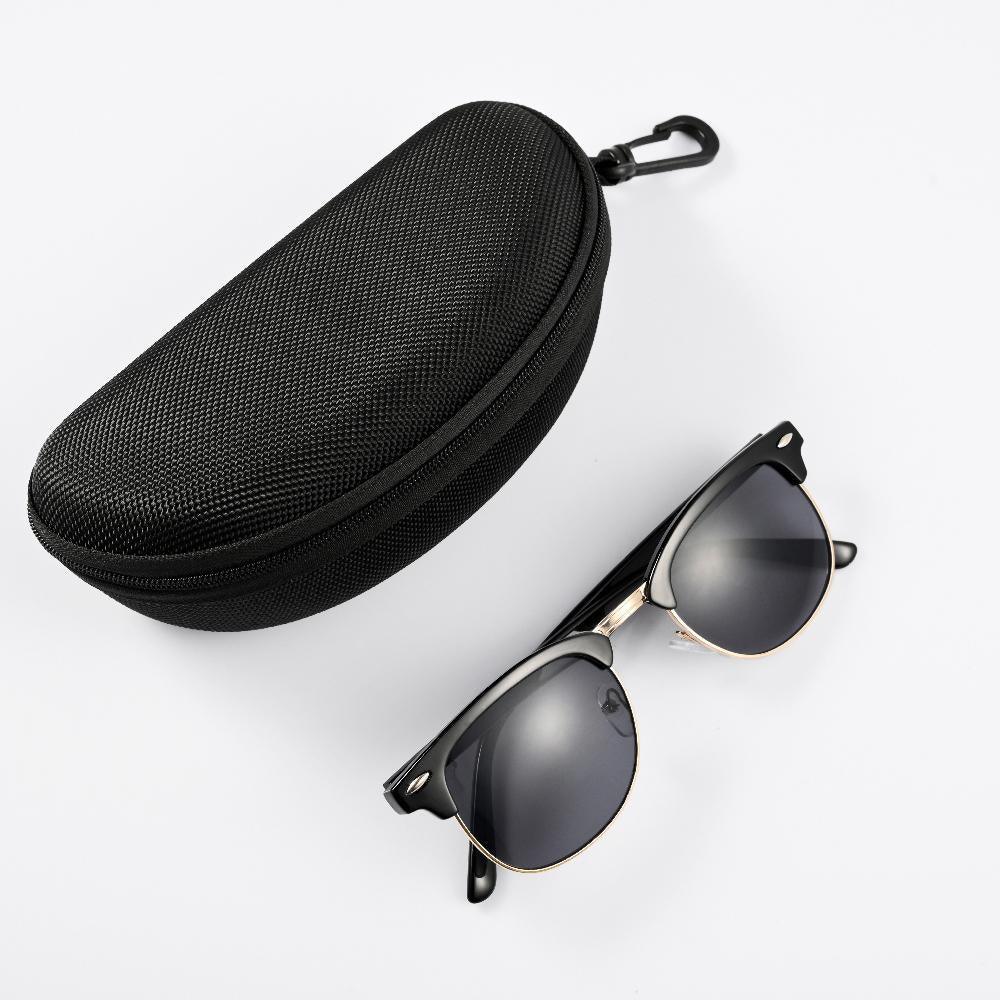 Gafas de sol polarizadas semi-rimless vintage clásicas