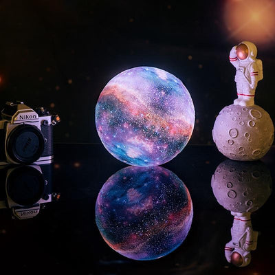 STEVVEX 3D Print Star Moon Colorful Lamp - Touch Control Night Light
