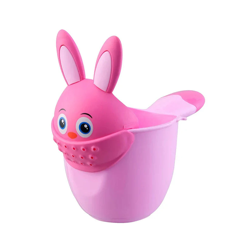 Infant Child Shower Shampoo Cup  Baby Cartoon Newborn Shower Cup Baby Shower Watering Spoon Bathing Cup - Korvel