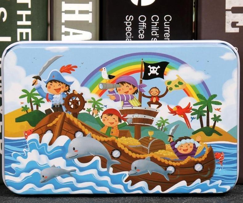 Puzzle en bois cartoon d'animaux de 60 pièces pour enfants