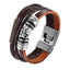 Bracelet en cuir tressé tendance pour hommes et femmes
