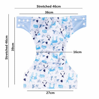 Premium Reusable Bamboo Charcoal Cloth Diaper Set
