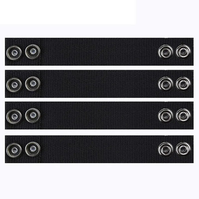 4Pcs/Set Tactical Belt Buckle Police Military Accessory Double Snaps Nylon Tactical Belt Loop Holder Keeper - Korvel