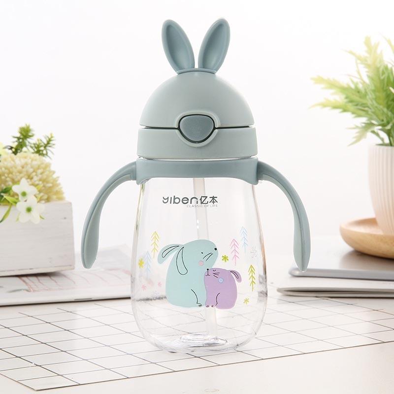BPA-Free Rabbit Baby Feeding Cup with Straw - Ideal Training Cup for Kids - Korvel