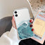 Funda Transparente de Mármol de Lujo para iPhone