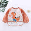 Adorable Waterproof Long Sleeve Baby Feeding Smock with Cartoon Design - Korvel