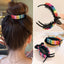 Korean Rainbow Hair Clips Big Crabs For Ponytail Bun Hair Clamps - Korvel