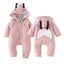 Combinaison Bébé Charmante avec Oreilles de Lapin - Jumpsuit en Coton