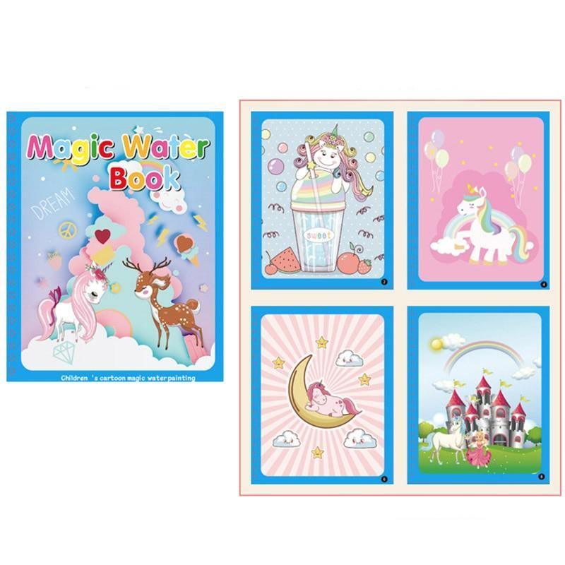 Magical Water Drawing Coloring Book for Kids