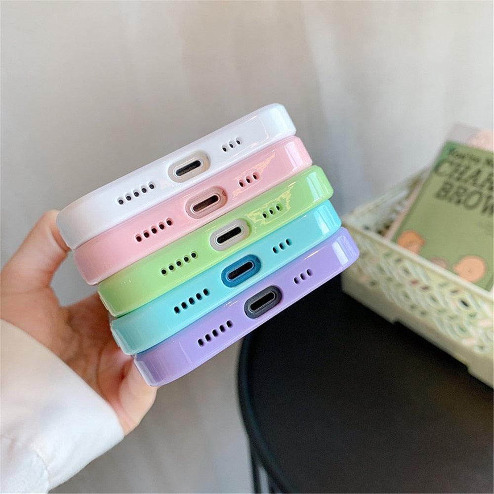 Funda de Bumper de Silicona Premium a Prueba de Golpes para iPhone