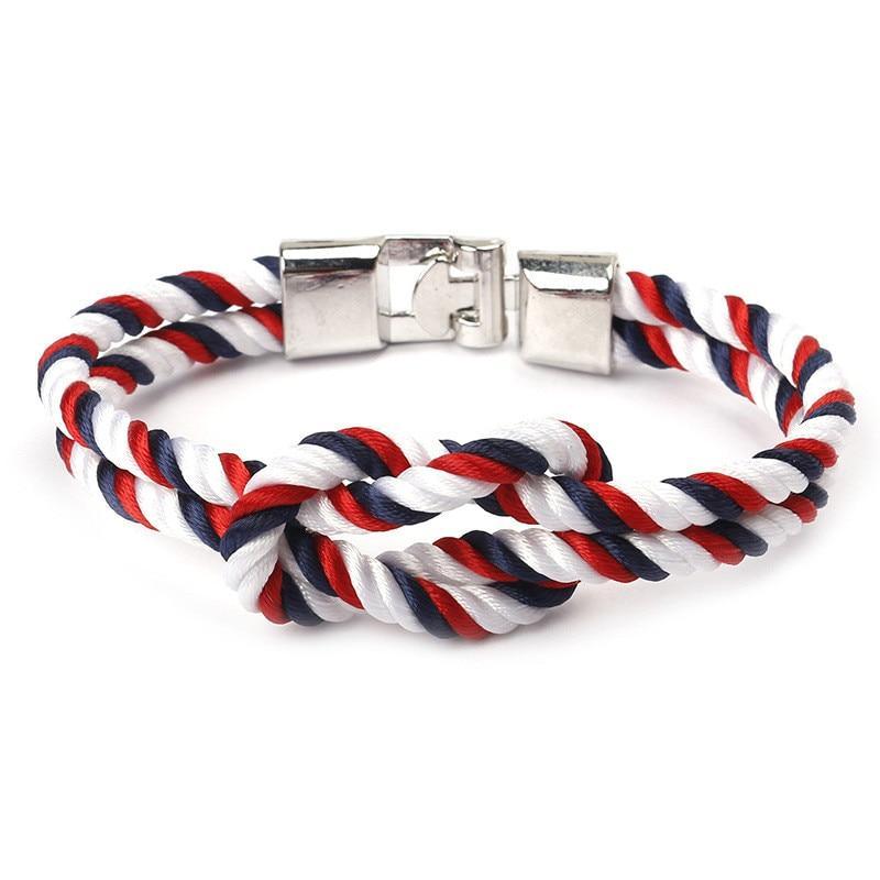 Bracelet en Nylon Tressé Multicouche Moderne et Élégant