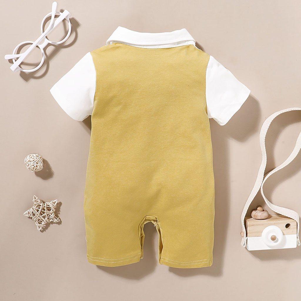 Combinaison de Luxe Moderne pour Bébé - Combinaison à Manches Courtes pour Garçons