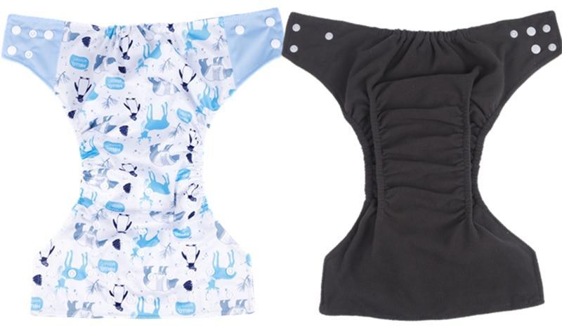 Premium Reusable Bamboo Charcoal Cloth Diaper Set