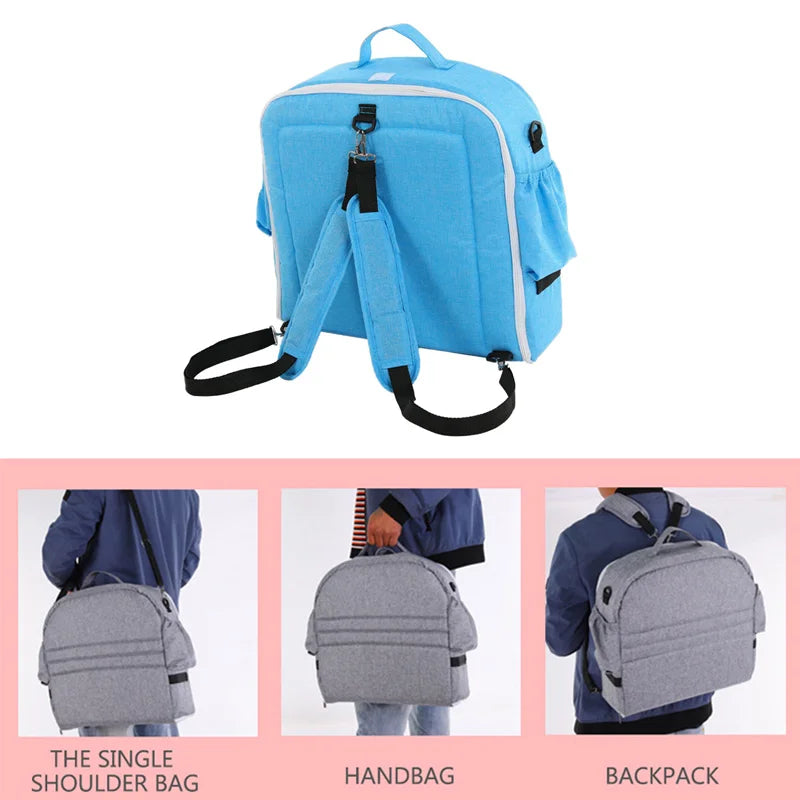 Portable Bed Foldable Baby Bed Travel Sun Protection Mosquito Net Breathable Soft Infant Folding Sleeping Basket With Toys - Korvel