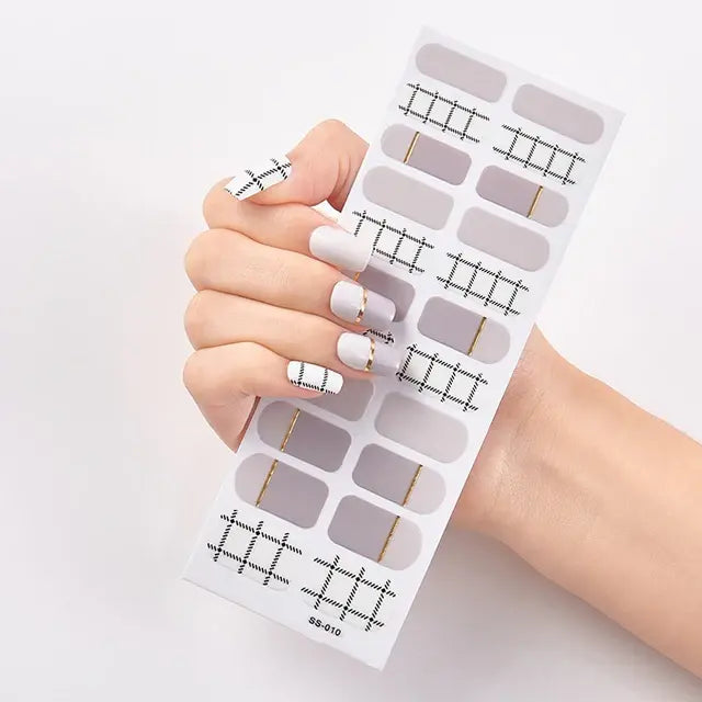 Premium DIY Gel Nail Stickers for Effortless Glam
