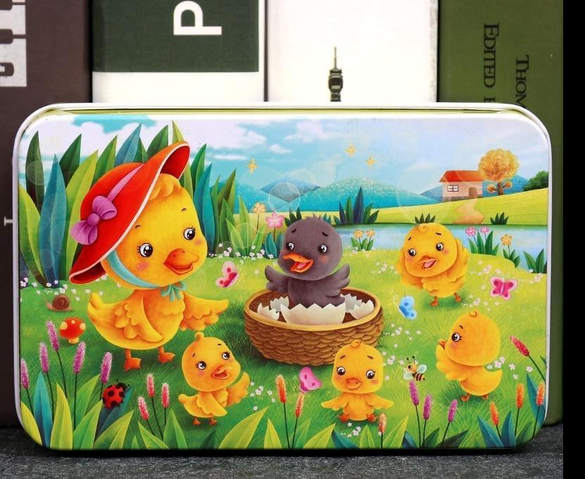 Puzzle en bois cartoon d'animaux de 60 pièces pour enfants
