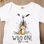 Cartoon Animals Print Short Sleeve Romper for Babies