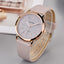 Montre de mode pour femmes en cuir de luxe à quartz