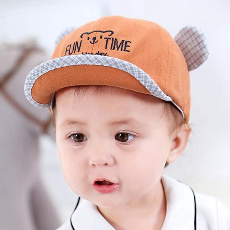 Gorra Moderna para Bebé Niño con Bordado - Sombrero de Sol de Algodón Estiloso