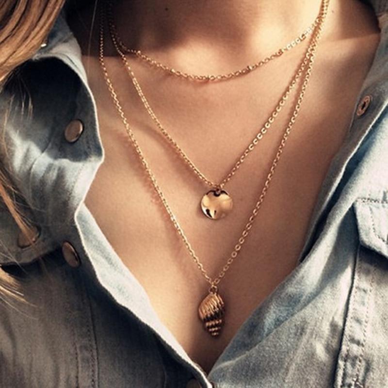 Modern Vintage Multilayer Crystal Gold Choker Necklace