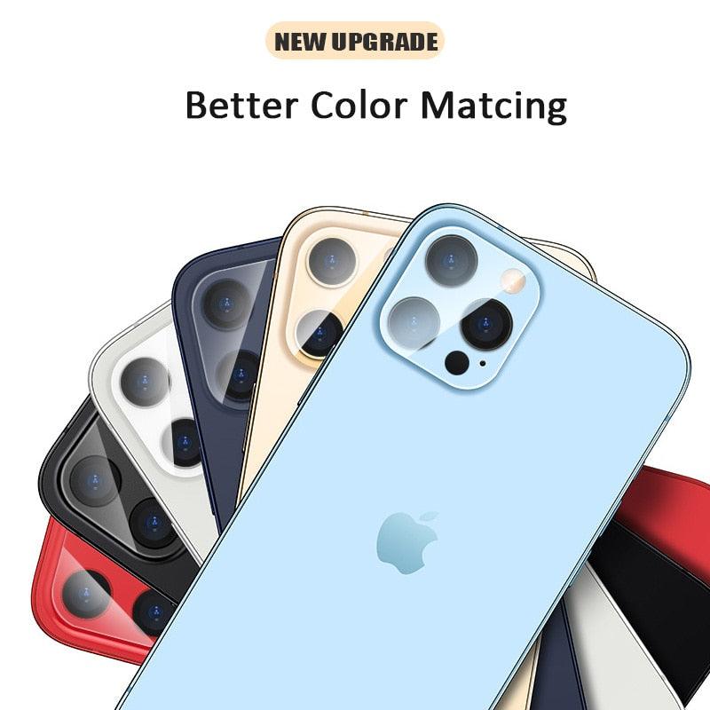 Protecteur d'objectif en verre trempé premium pour iPhone 13/12/11