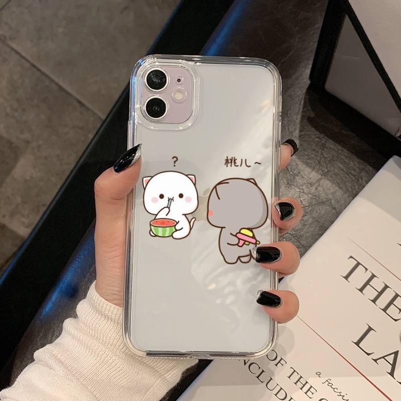 Colorful Cat Phone Case for iPhone 11, 12, 13 Series