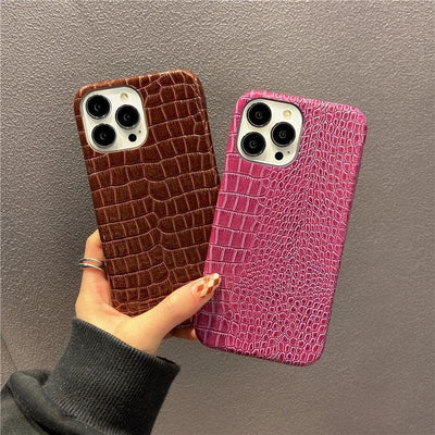 Coque en cuir véritable pour iPhone 13 Pro - Design de luxe