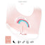 Bavoir en silicone imperméable ajustable pour bébés et enfants