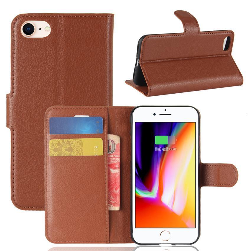 Funda de Cuero Premium con Tapa para iPhone 7/8 Plus
