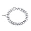 Men's Gold Tone Curb Link Bracelet - Stainless Steel Elegance