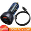65W USB Car Charger with Quick Charge QC4.0 & PD Fast Charging