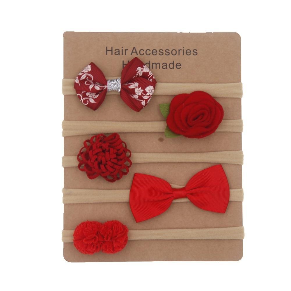 Ensemble de bandeaux floraux faits main pour bébé - Accessoires capillaires doux