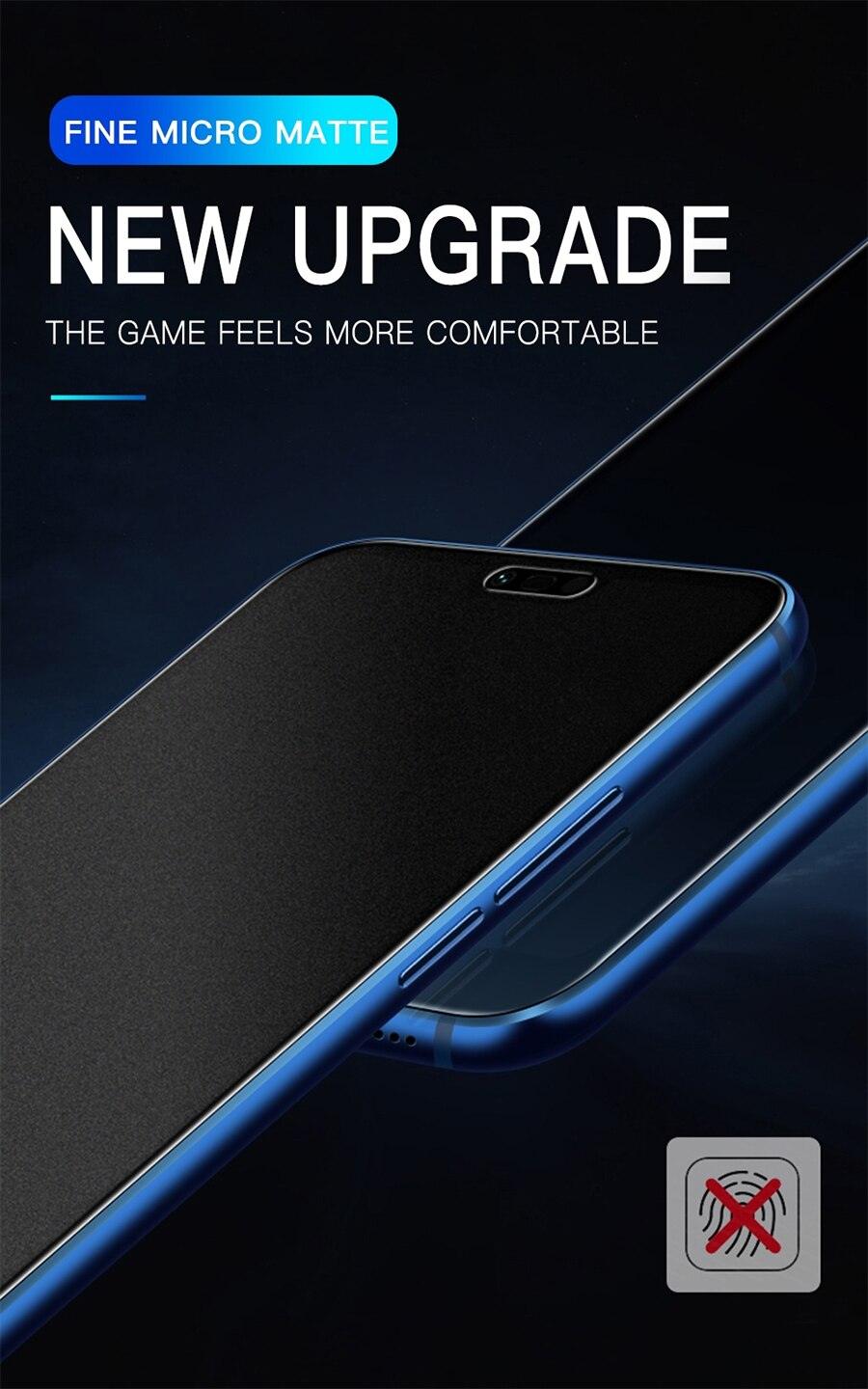 3-Pack Frosted Matte Ceramic Screen Protectors for iPhone